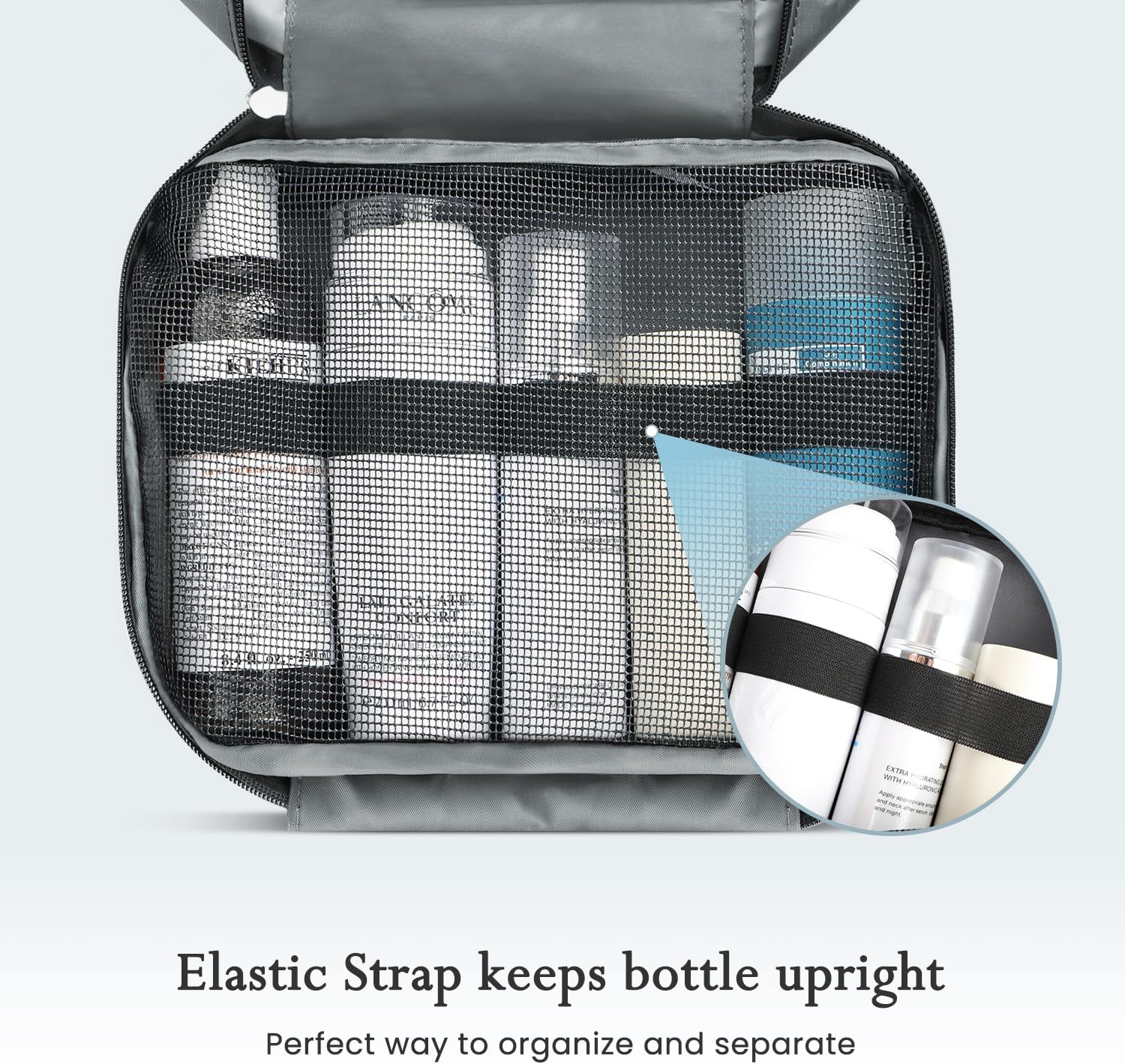 Detalle 2 de Maliton Hanging Toiletry Bag Large with 4 Compartments