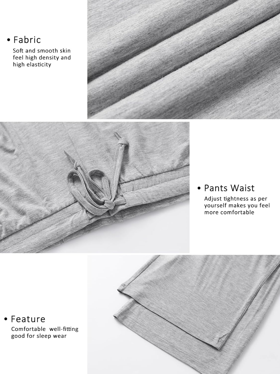 Detalle 2 de Ymmchy Schlafanzughose Modal 2er-Pack