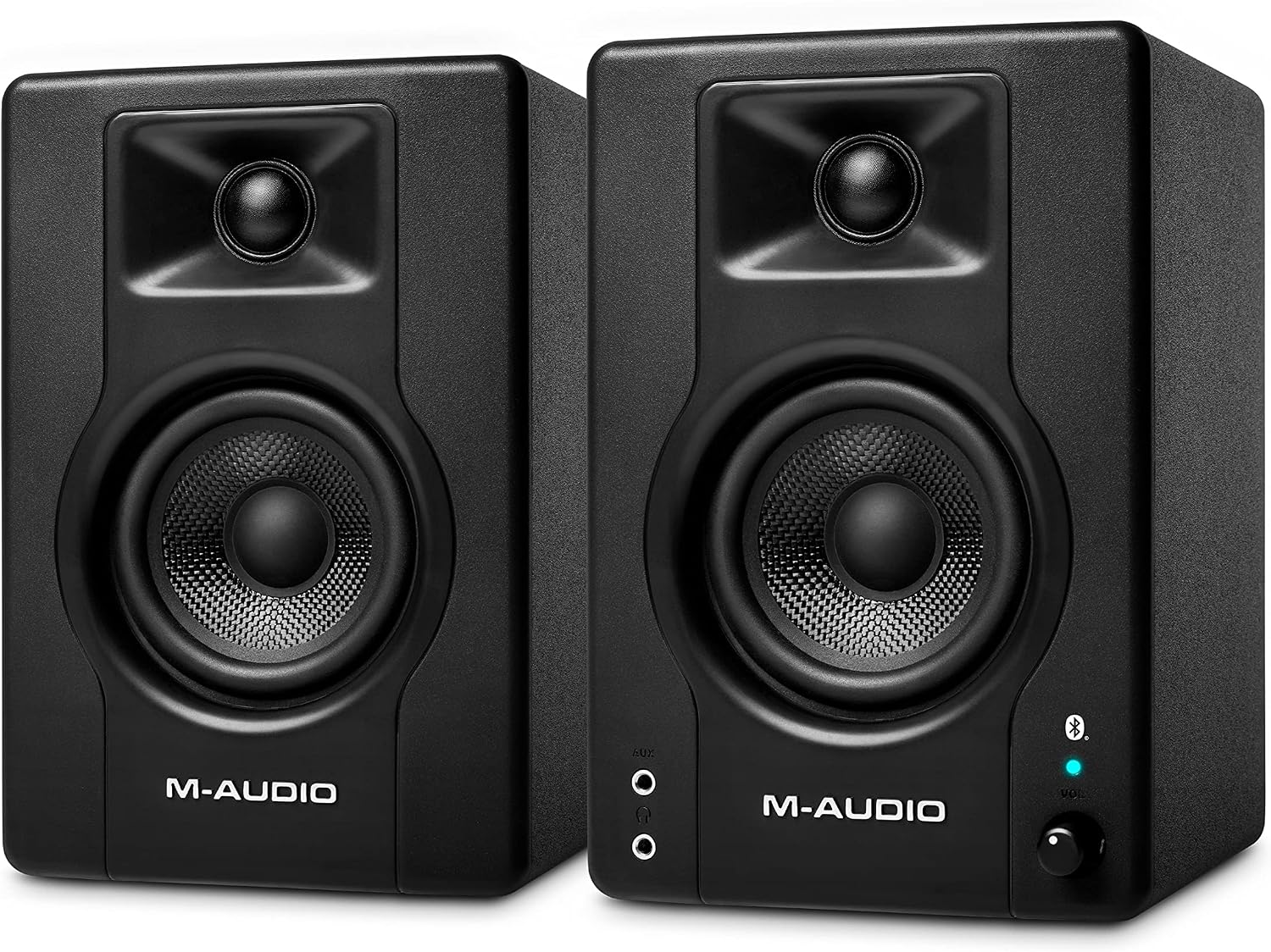 Detalle de M-AUDIO BX3BT 3.5-Inch Bluetooth Studio Monitor Speakers with Kevlar Woofers