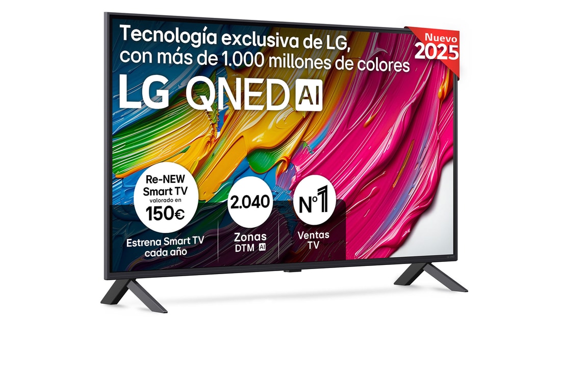 Detalle de LG QNED8E 43" 4K Smart TV 2025
