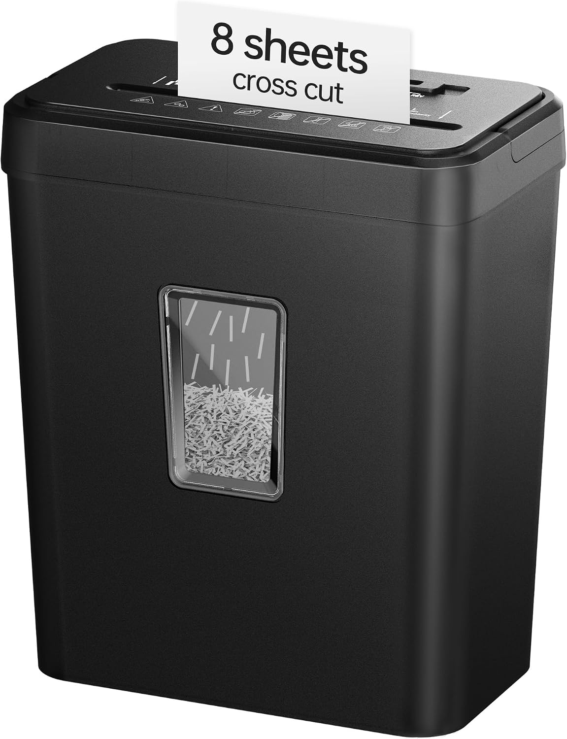 Locksworth AZ1693VC Cross-Cut Paper Shredder, P-4, 8-Sheet Capacity