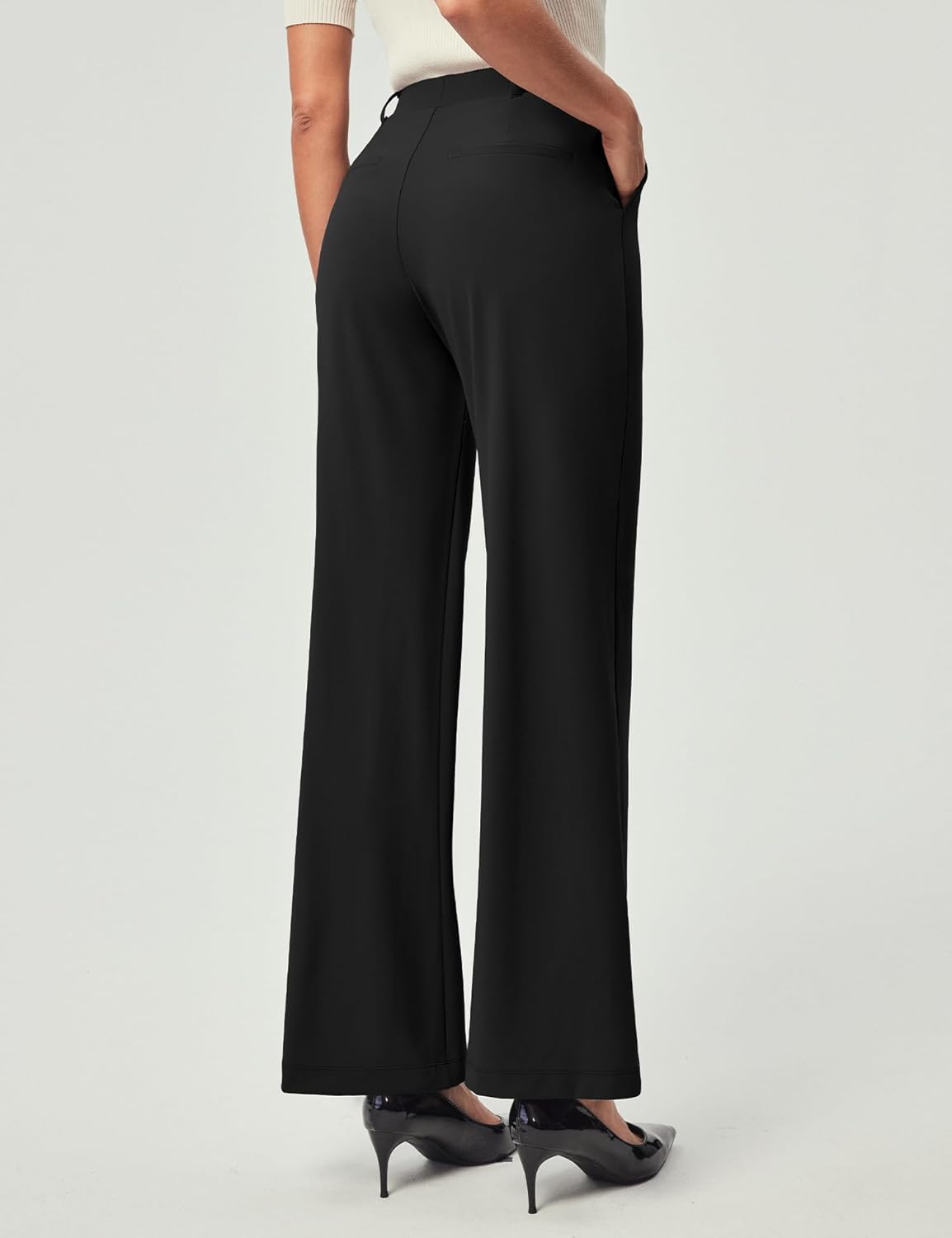 Thumbnail 1 de IUGA Women’s Pull-On Wide-Leg Dress Pants with Stretch & Pockets