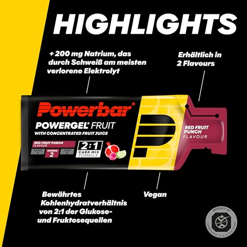 Thumbnail 2 de Powerbar PowerGel (24x41g) Red Fruit Punch – Energie & Ausdauer