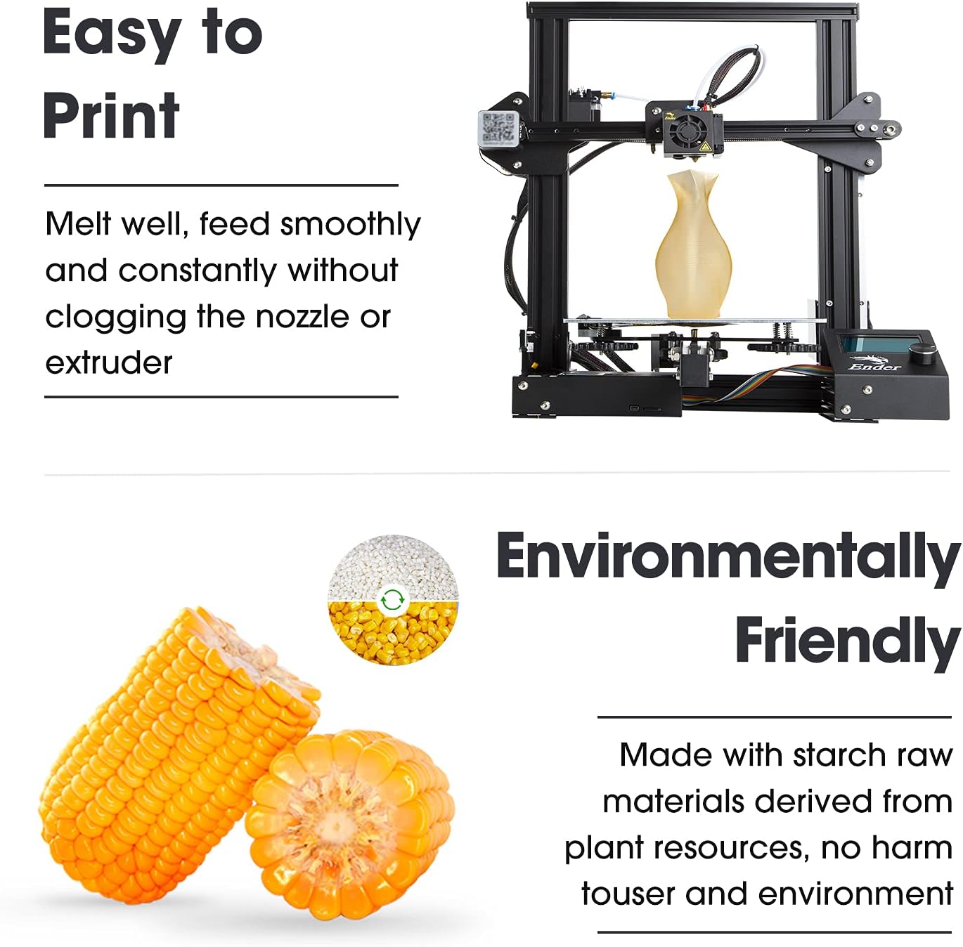 Thumbnail 4 de eSUN Filamento PLA+ 1.75mm, Alta Tenacidad para Impresiones 3D 🖨️