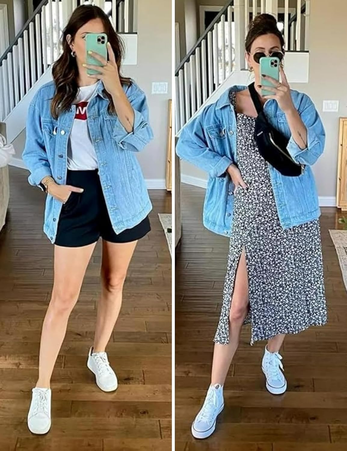 Thumbnail 3 de Omoone Oversized Jean Jacket for Women
