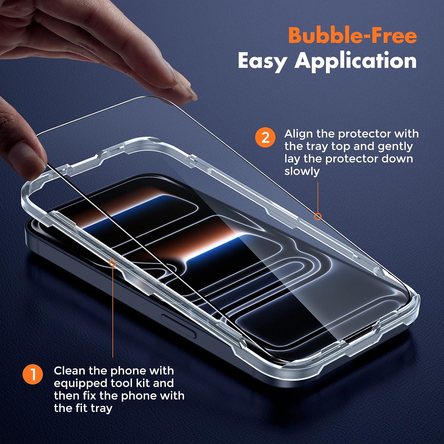 Detalle 2 de UNBREAKcable iPhone 17 Pro Screen Protector 3-Pack
