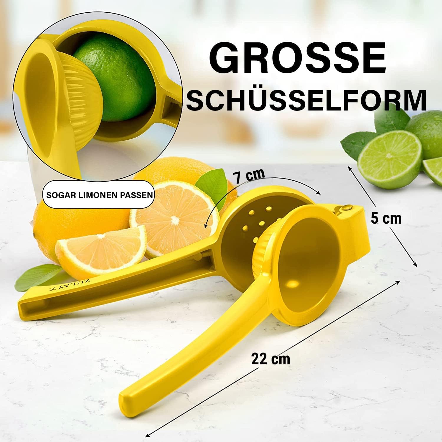 Thumbnail 2 de Zulay Kitchen 7 cm Zitronenpresse Edelstahl