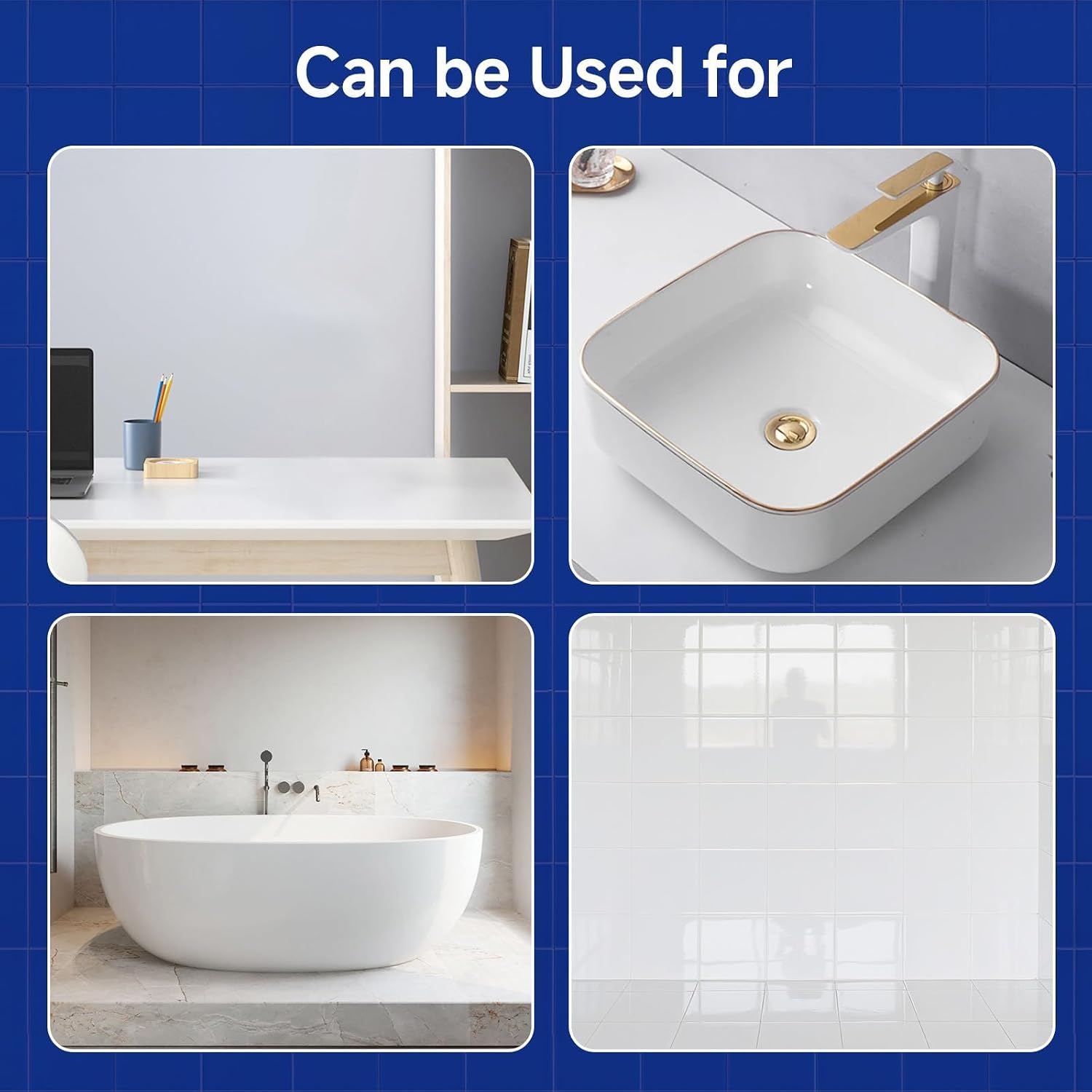 Detalle de Mollor MO073-21 Tub and Tile Refinishing Kit, 35 oz White Semi-Gloss Paint