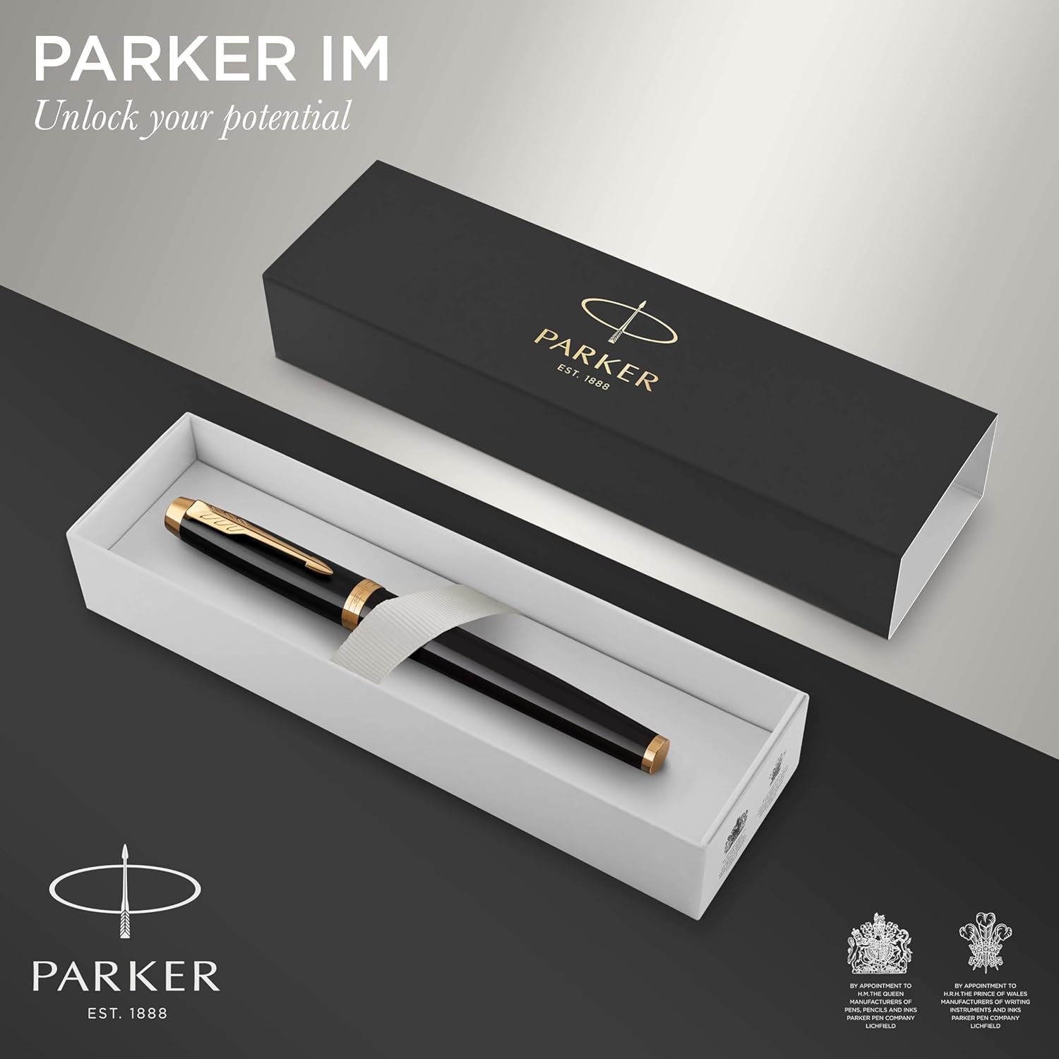 Detalle 2 de Parker IM Bolígrafo Roller ✒️ Tinta negra, Estuche regalo