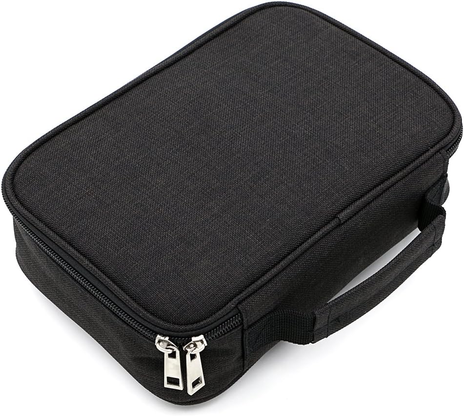 IGNPION Large Pen Pencil Case Stationery Pouch Bag Case for School/College/Uni. – Sleeve Detachable, Black