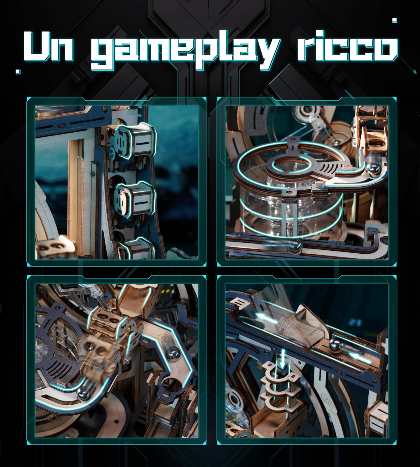 Thumbnail 2 de ROKR Night City Puzzle 3D 70 giri 🧩