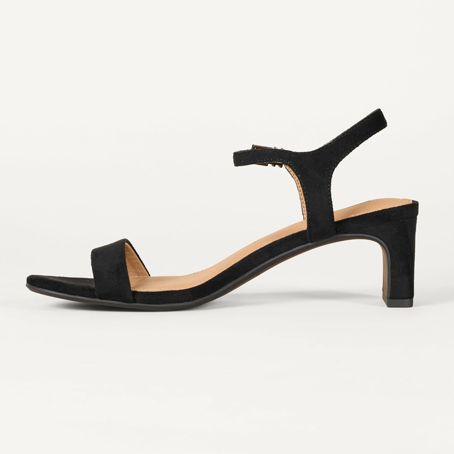 Detalle 2 de Amazon Essentials Damen Knöchelriemchensandalen mit niedrigem Absatz