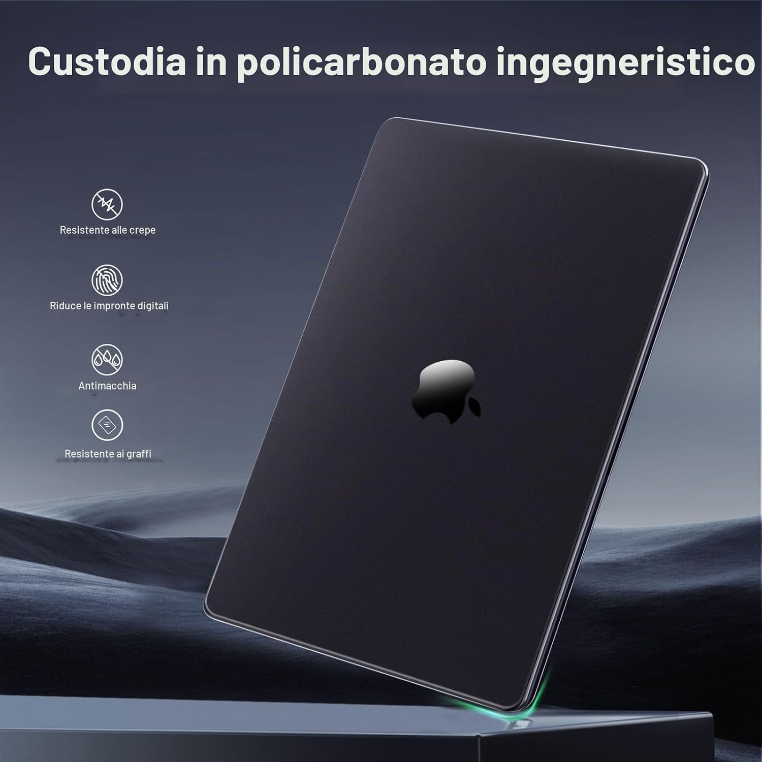 Detalle 2 de MOSISO Custodia per MacBook Air 13 / 13,6” (A2681/A3113/A3240/A3449) – Ultra sottile, anti-impronte e senza ingombro