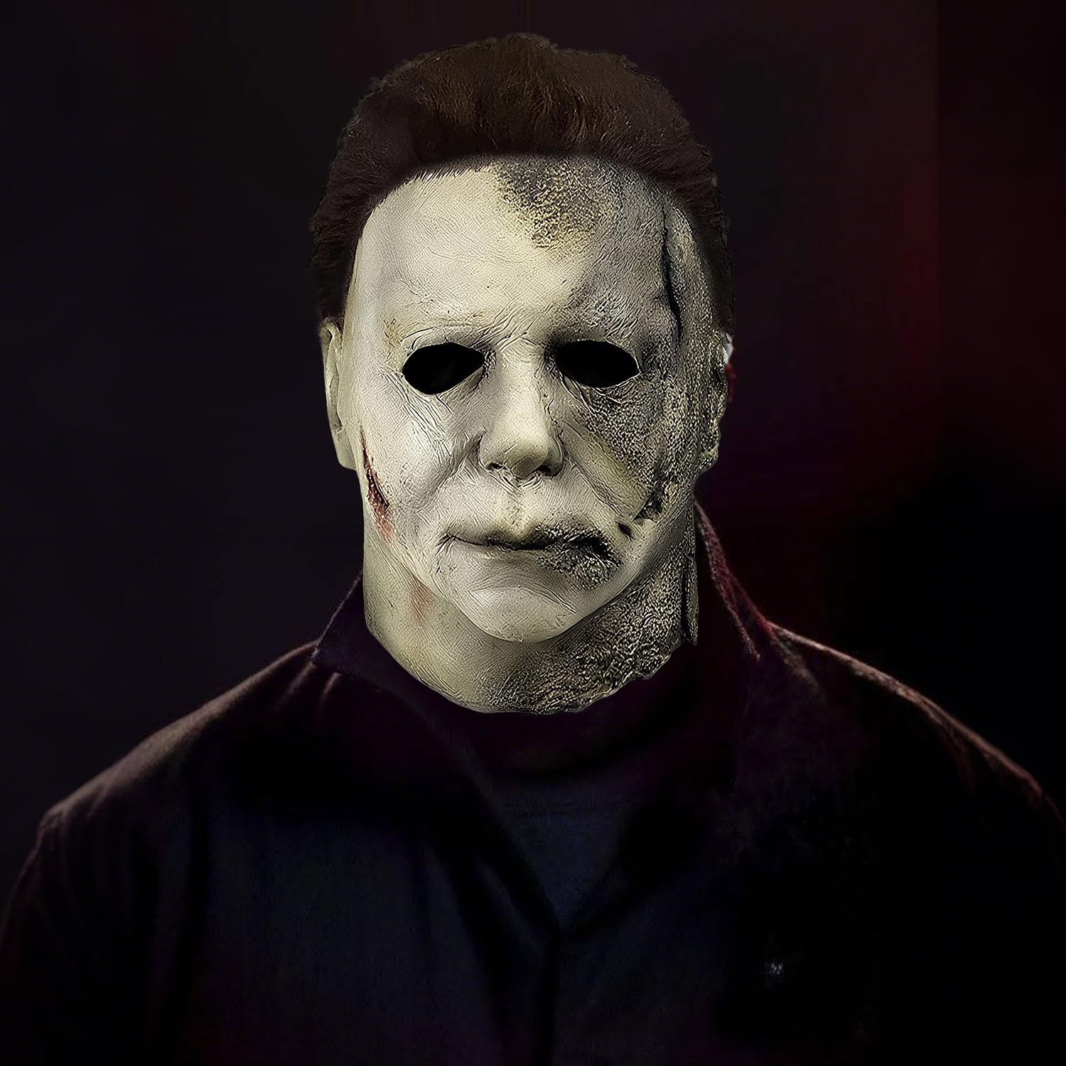 Thumbnail 4 de CSUJEE Michael Myers Mask, Natural Latex Halloween Cosplay Mask