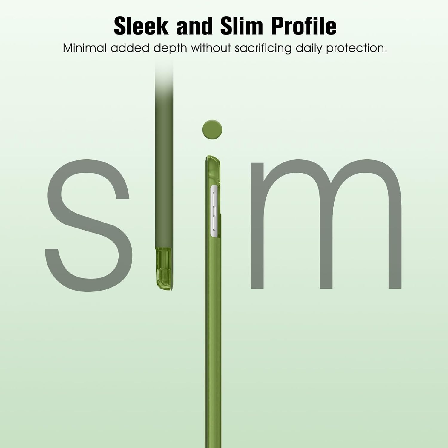 Thumbnail 3 de Fintie Hülle für iPad 9. Generation / iPad 8. / iPad 7 (10,2 Zoll) mit Stifthalter, Auto Schlaf/Wach – Olivgrün