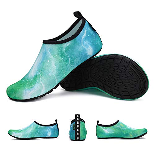 Thumbnail 6 de SAGUARO Aqua Schuhe Unisex – rutschfeste Barfußschuhe für Wasser, Aquagrün 40/41 EU