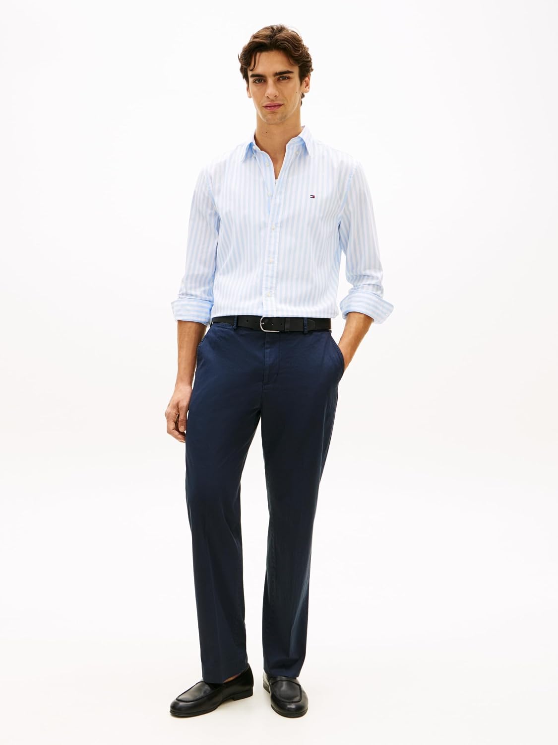 Detalle 2 de Tommy Hilfiger Flex POPLIN Classic STP RF Shirt – Regular Fit, Button-Down-Kragen