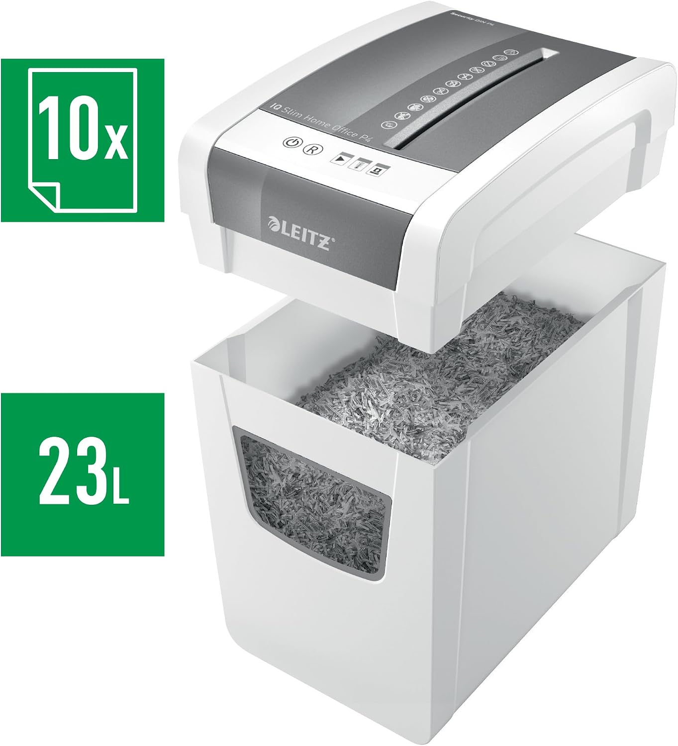 Thumbnail 2 de Leitz IQ SL Home Office Distruggidocumenti P4 10 fogli