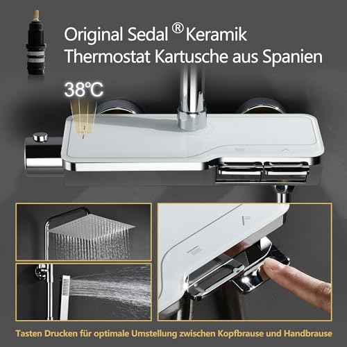 Thumbnail 3 de Görbach Columna de Ducha Termostática Acero Inoxidable