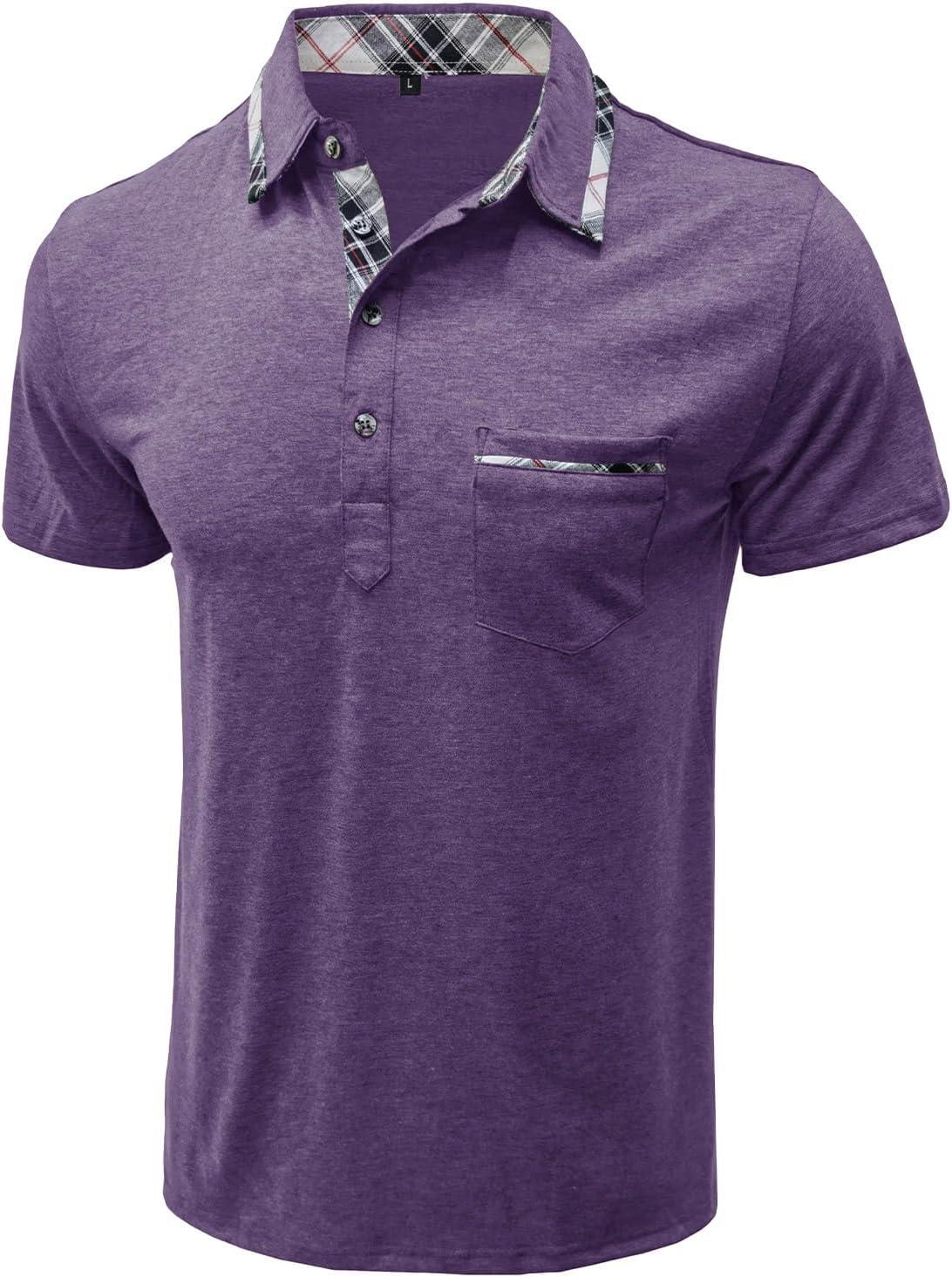 Thumbnail 2 de Comilaka Poloshirt Herren Kurzarm Getäfelt – zeitloses Polohemd mit Fronttasche