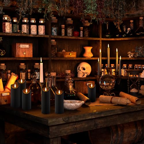 Detalle de LIVEN 24 Pack Halloween Decoration Flickering Flameless Candles