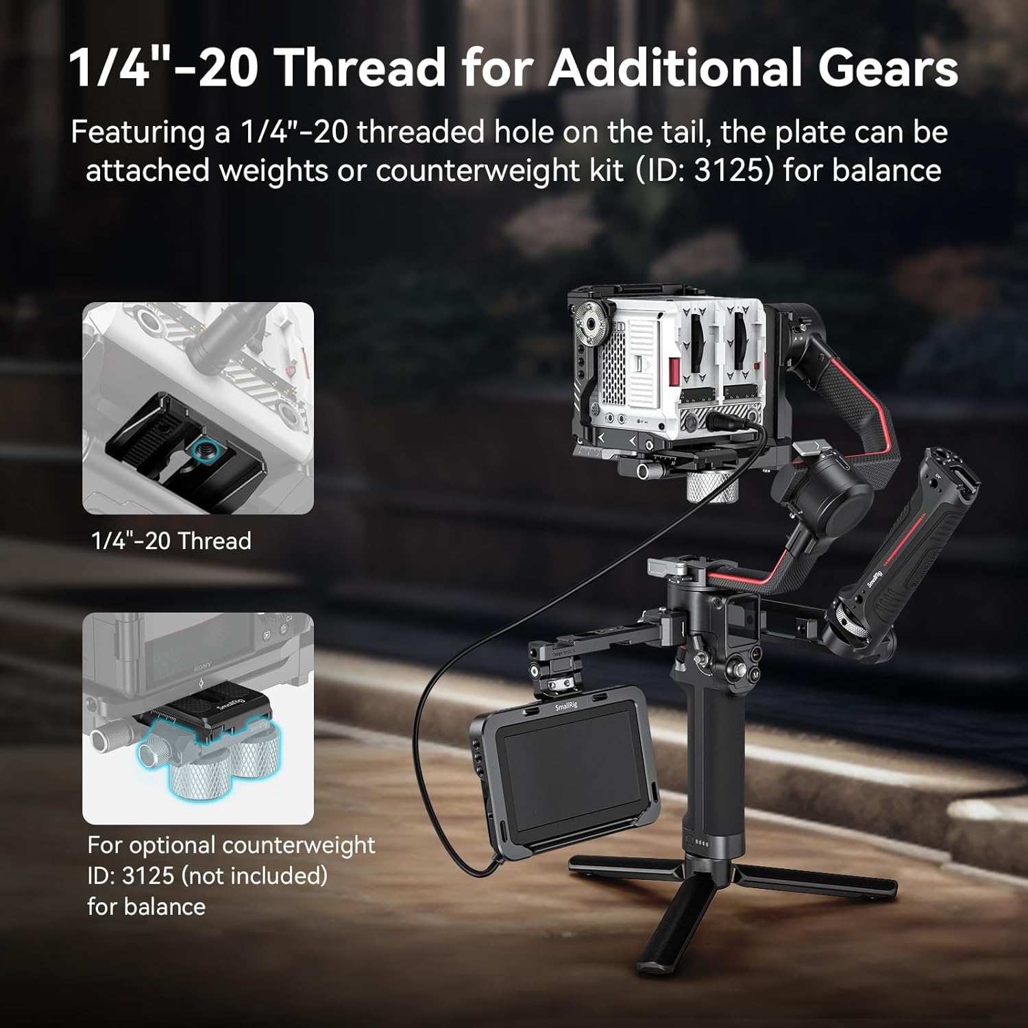 Thumbnail 4 de SMALLRIG 3158B quick release plate for gimbal