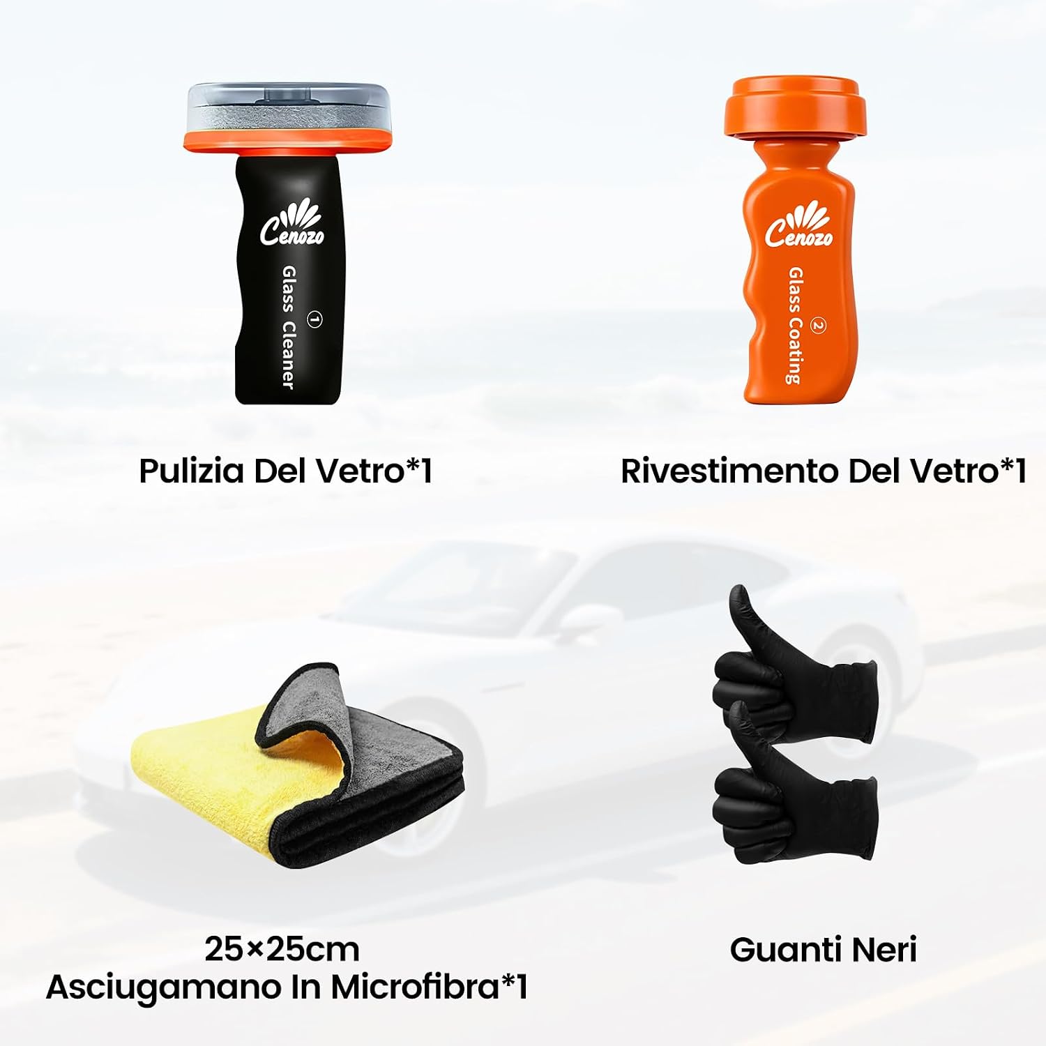Thumbnail 6 de 2 in 1 Liquido Lavavetri & Sigillante Vetri Auto Kit – pulizia efficace e protezione idrorepellente per vetri