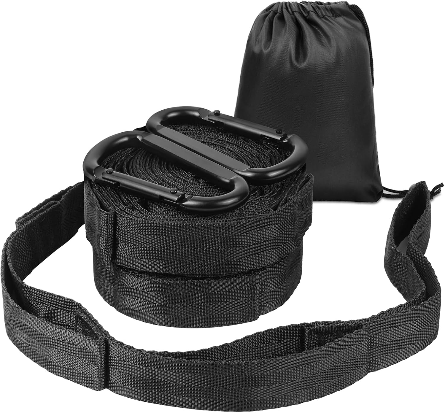 Vicloon Corda per Altalena 150 cm con Ganci in Acciaio - Capacità 200 kg, Set di Fissaggio per Campeggio, Amaca e Giardino