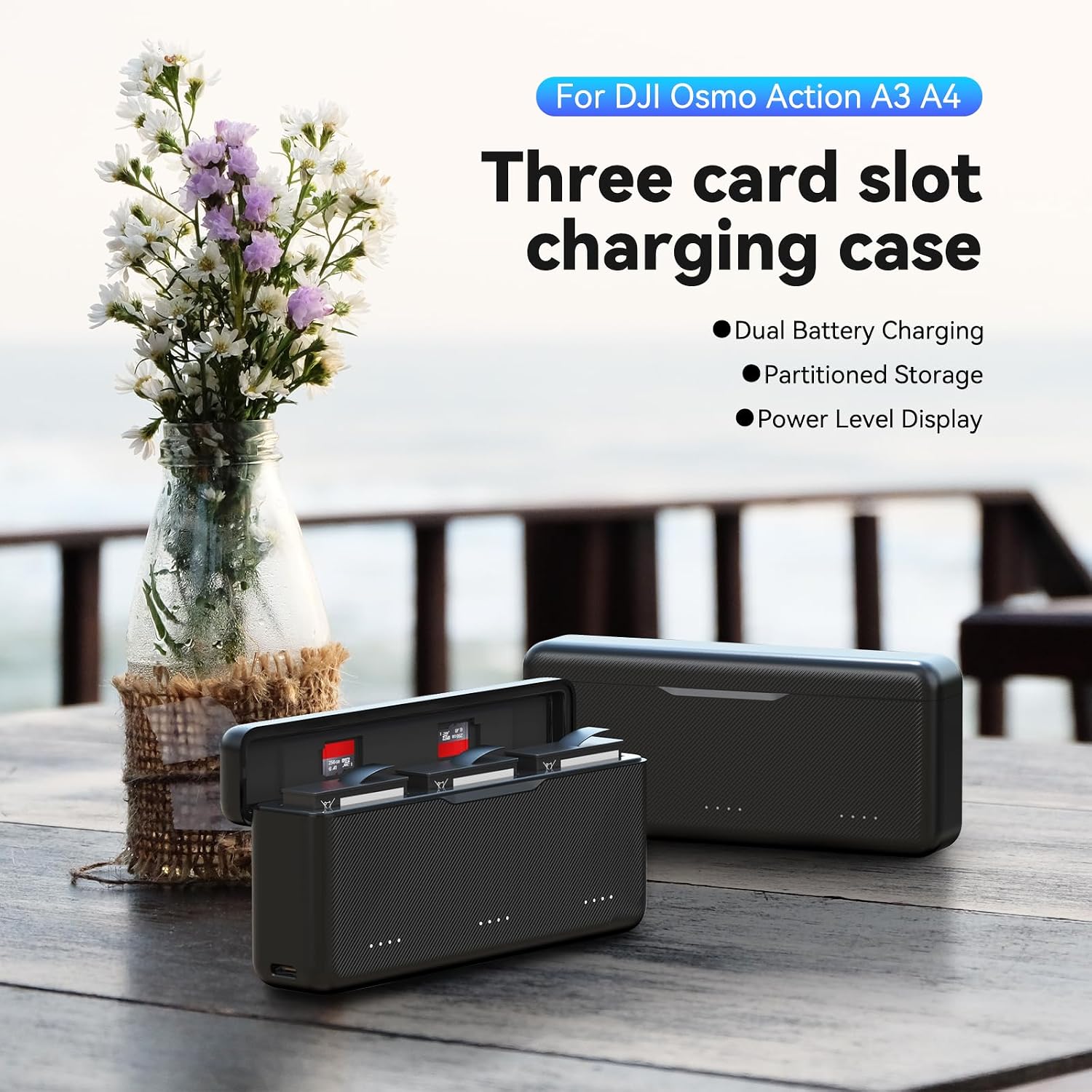 Detalle 2 de TELESIN Osmo Action 4/3 Battery Charger