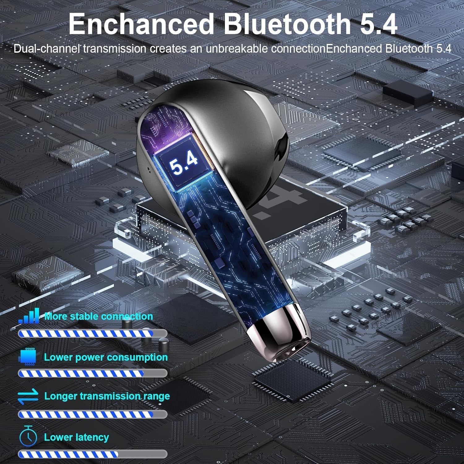 Detalle de Ecouteurs Bluetooth sans Fil 2026 42 h