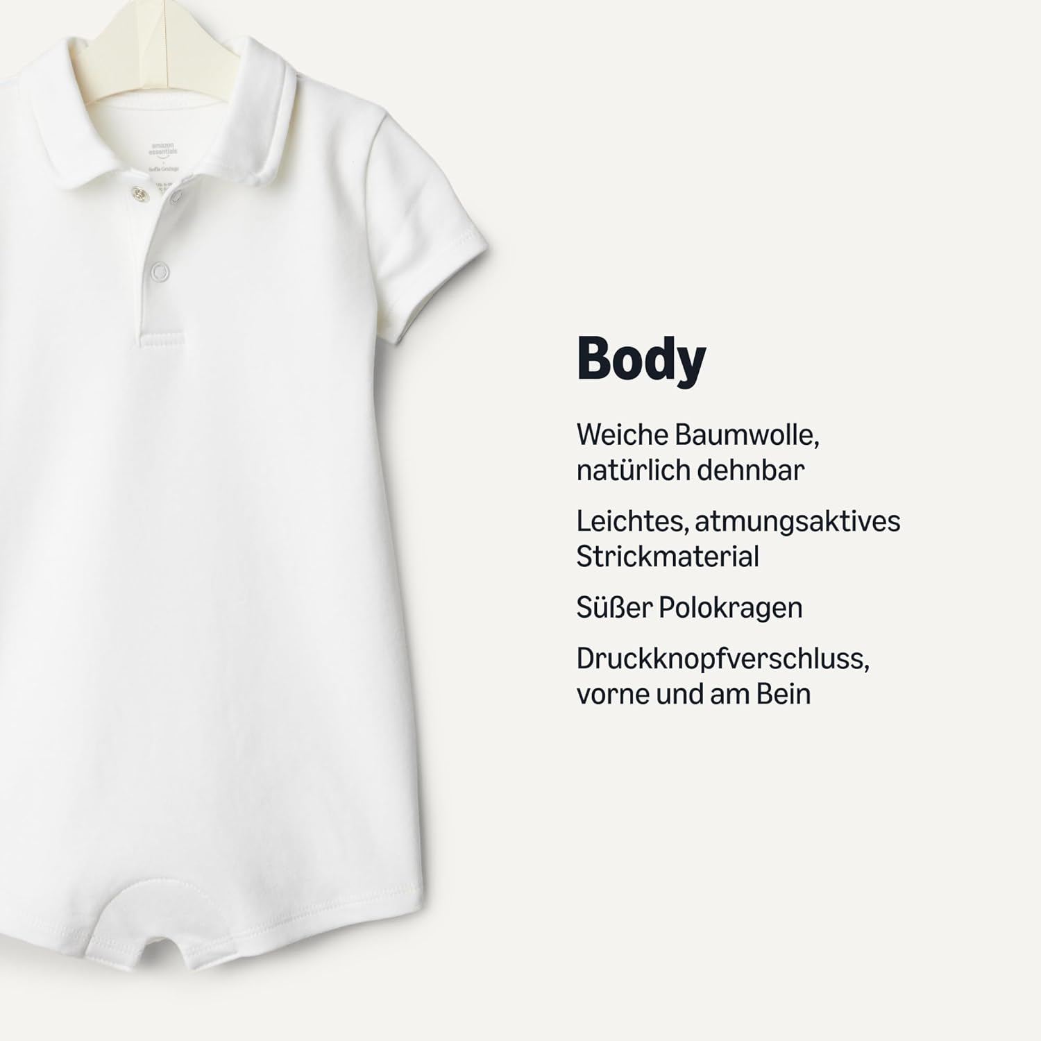 Thumbnail 2 de Amazon Essentials x Sofia Grainge Baby - Jungen Kurzärmliger Polo-Strampler aus Baumwolle, 2er-Pack