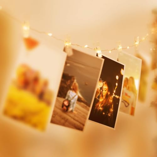 Thumbnail 4 de litogo 100 LED Photo Clip String Lights – 10M Battery Powered Fairy Lights with 60 Clips