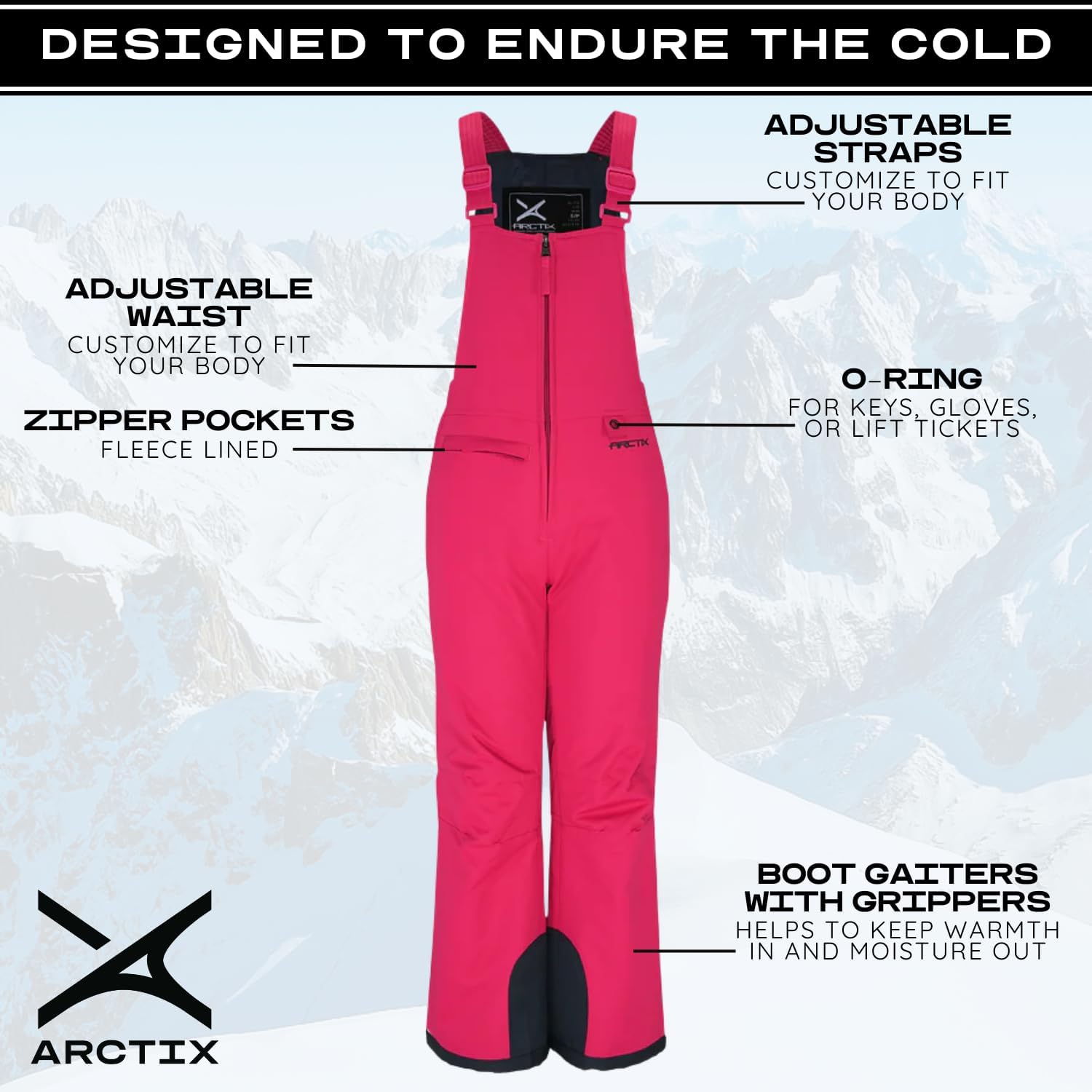 Detalle de Arctix Kids Snow Bib 8000mm