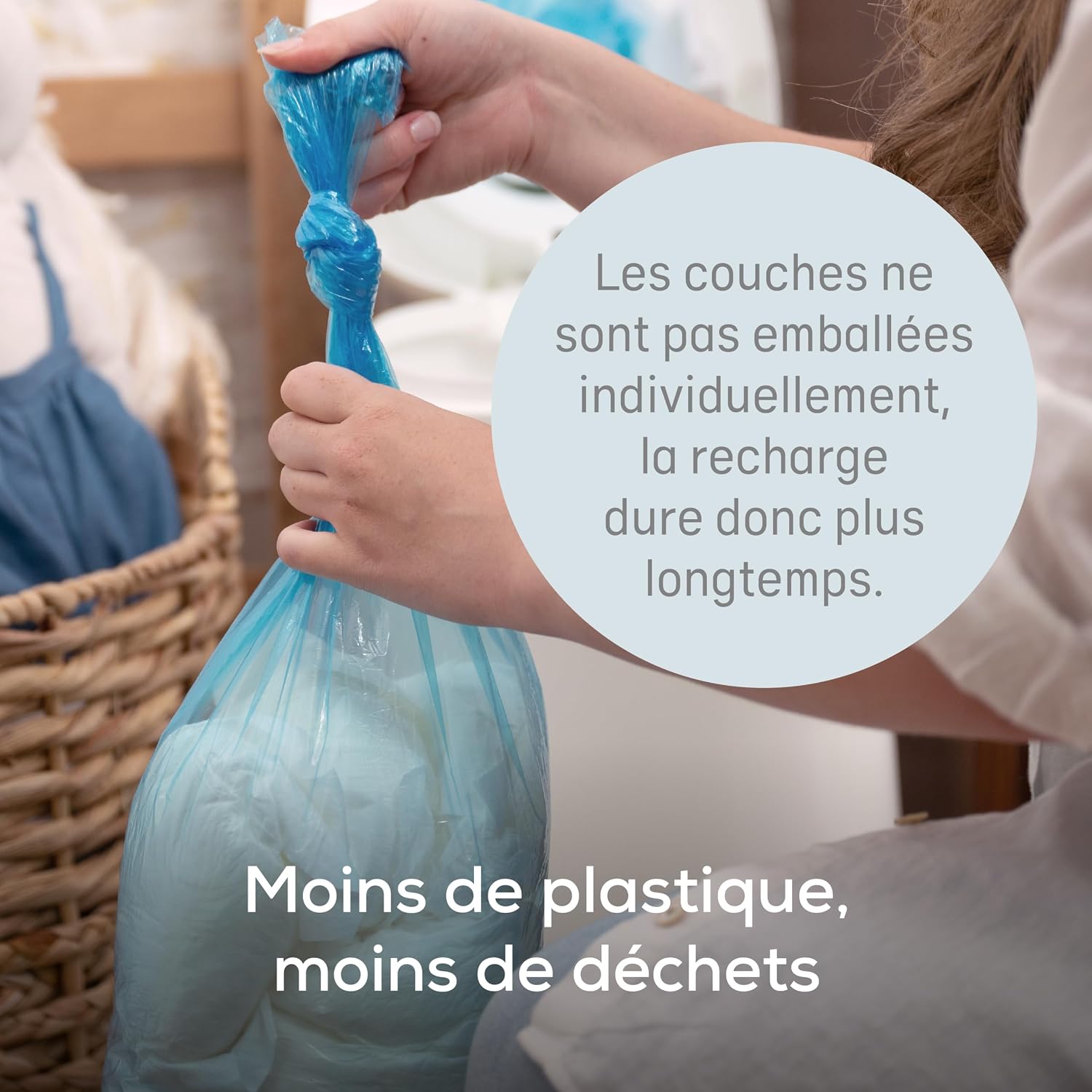 Thumbnail 6 de Angelcare – 3 Recharges Octogonales pour Poubelle à Couches Dress Up, Anti-Odeur, Fabriqué en France