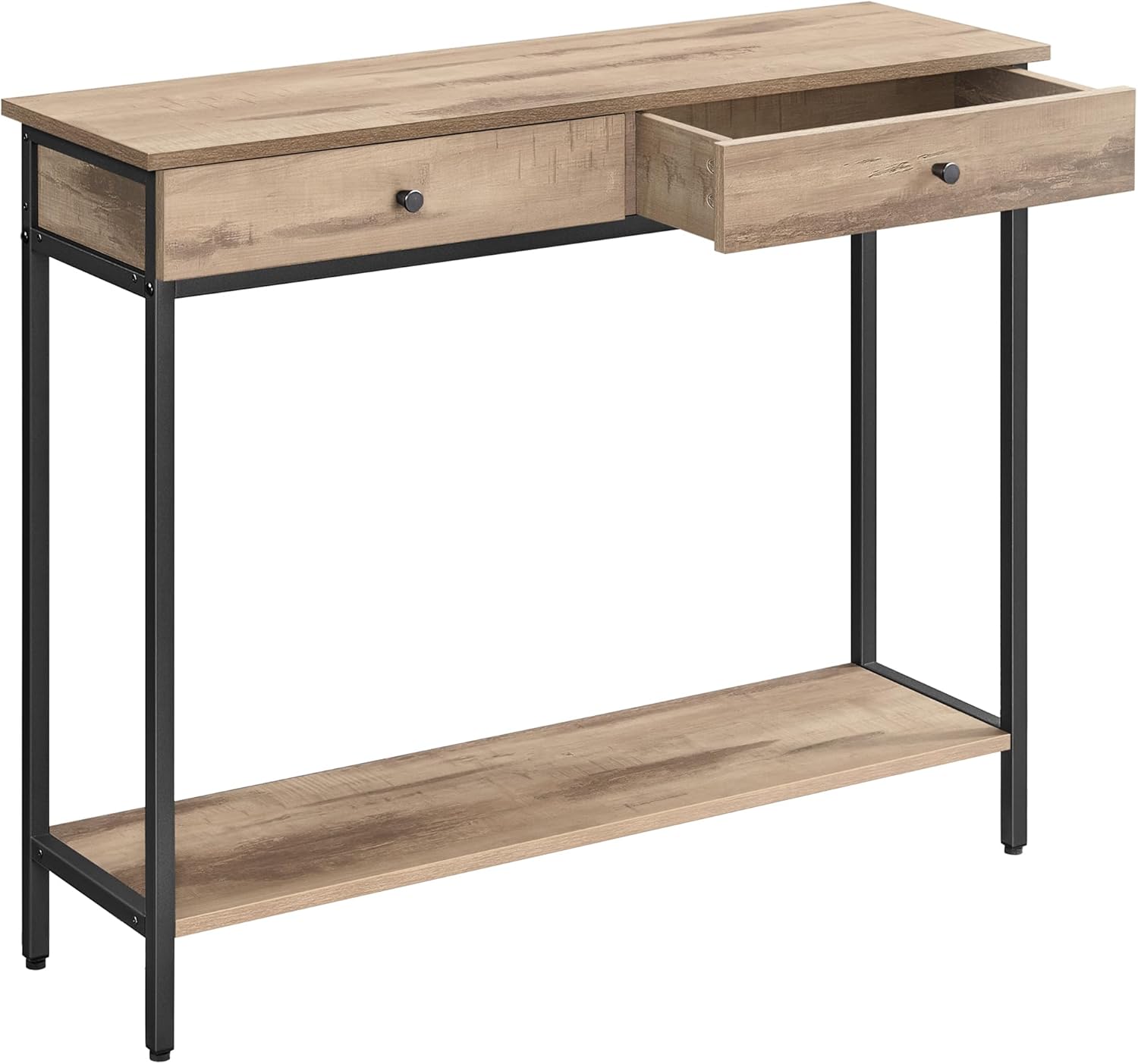 VASAGLE Consola LNT015B07 2 Cassette Grigio
