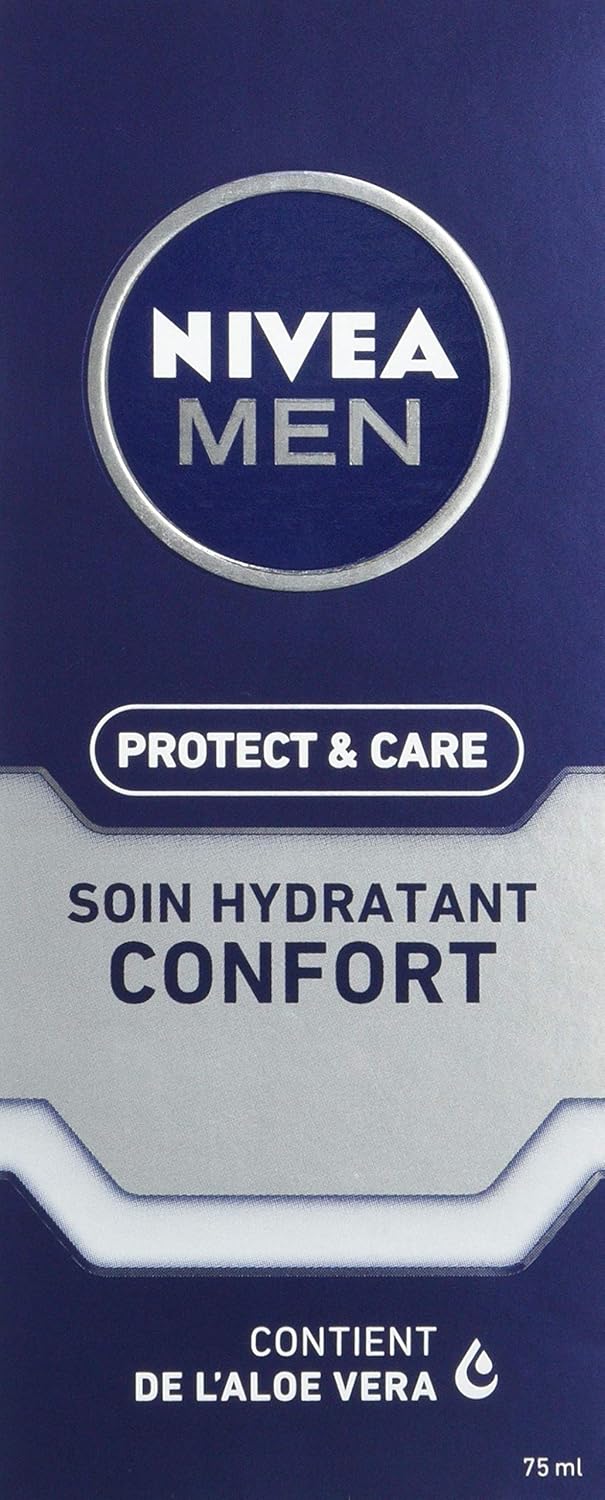 Thumbnail 1 de NIVEA MEN Protect & Care Soin Confort Hydratant visage (vitamine B5 & aloe vera) – lot de 2 x 75 ml