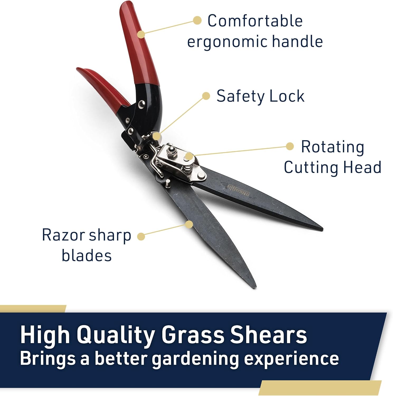 Detalle de Kings County Tools Grass Shears, Alloy Steel