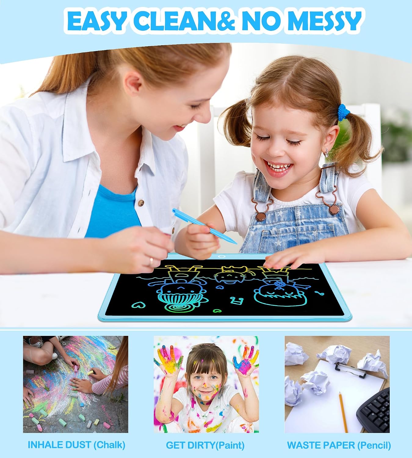 Thumbnail 3 de Bunte LCD Schreibtafel 16 Zoll Kinder