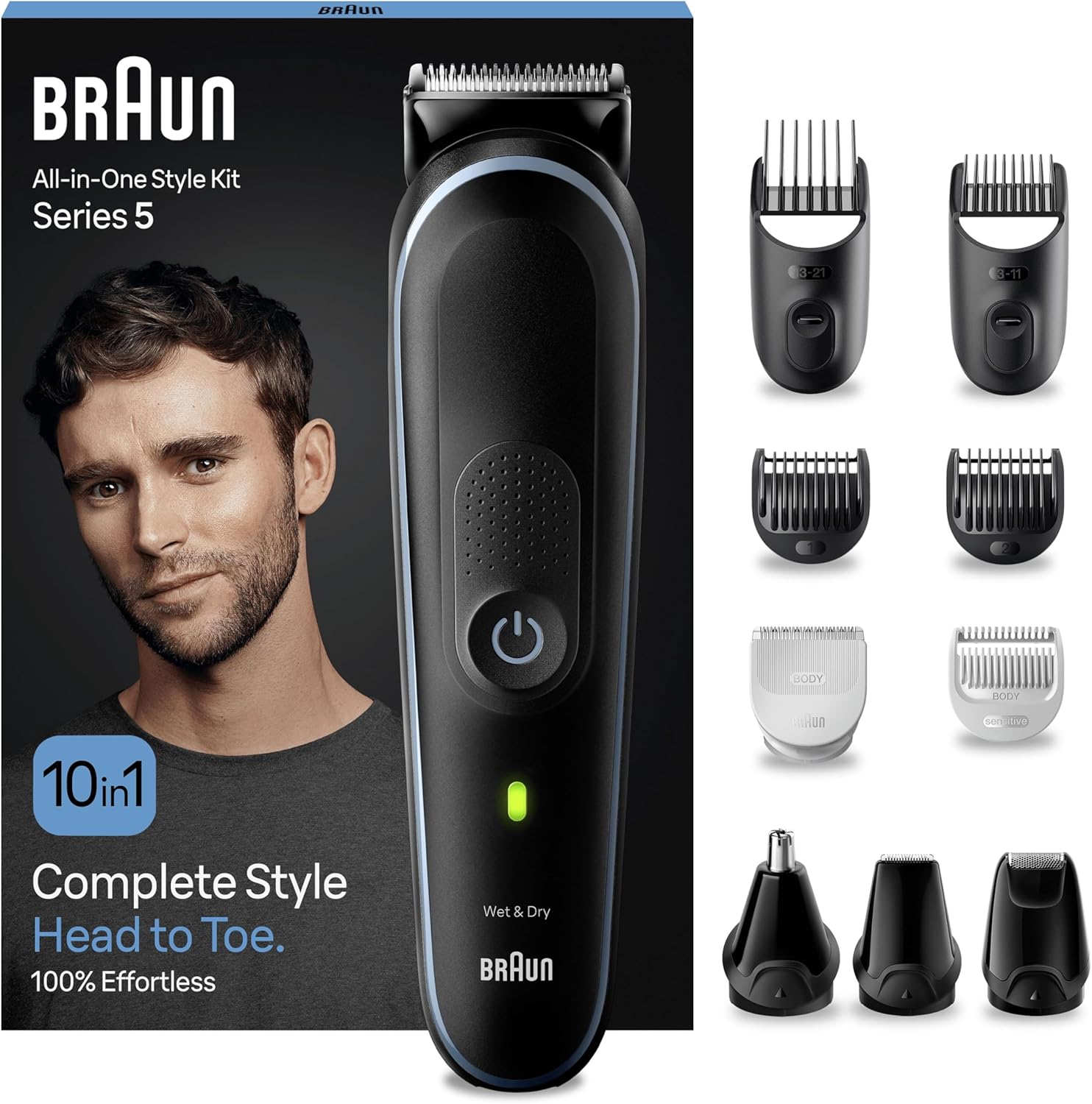 Thumbnail 3 de Braun All-in-One Series 5 Grooming Kit AIO5565 (13-in-1) with Ultra Sharp Blade, SkinGuard & AquaGrip
