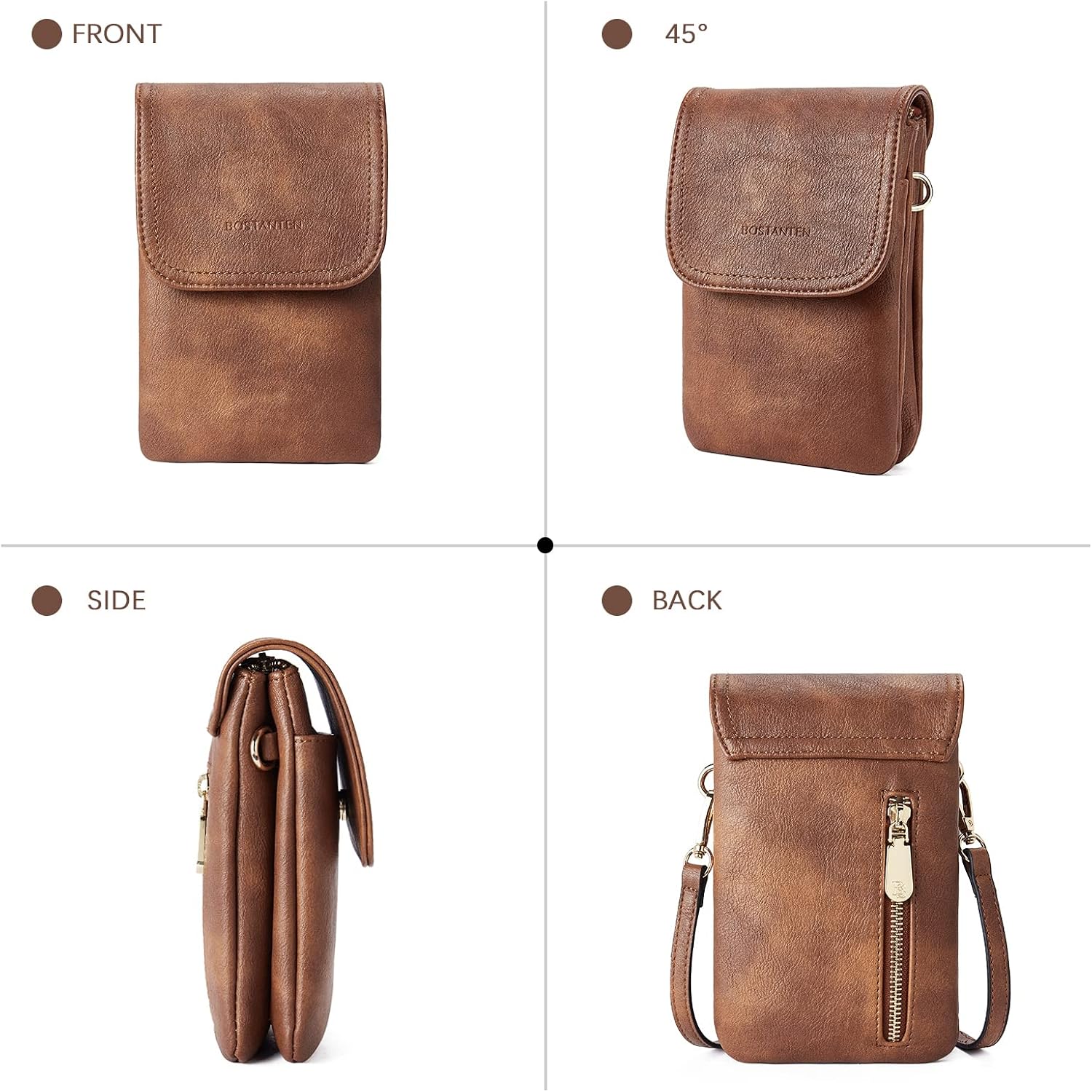 Thumbnail 6 de BOSTANTEN Crossbody Bag in Vegan Leather