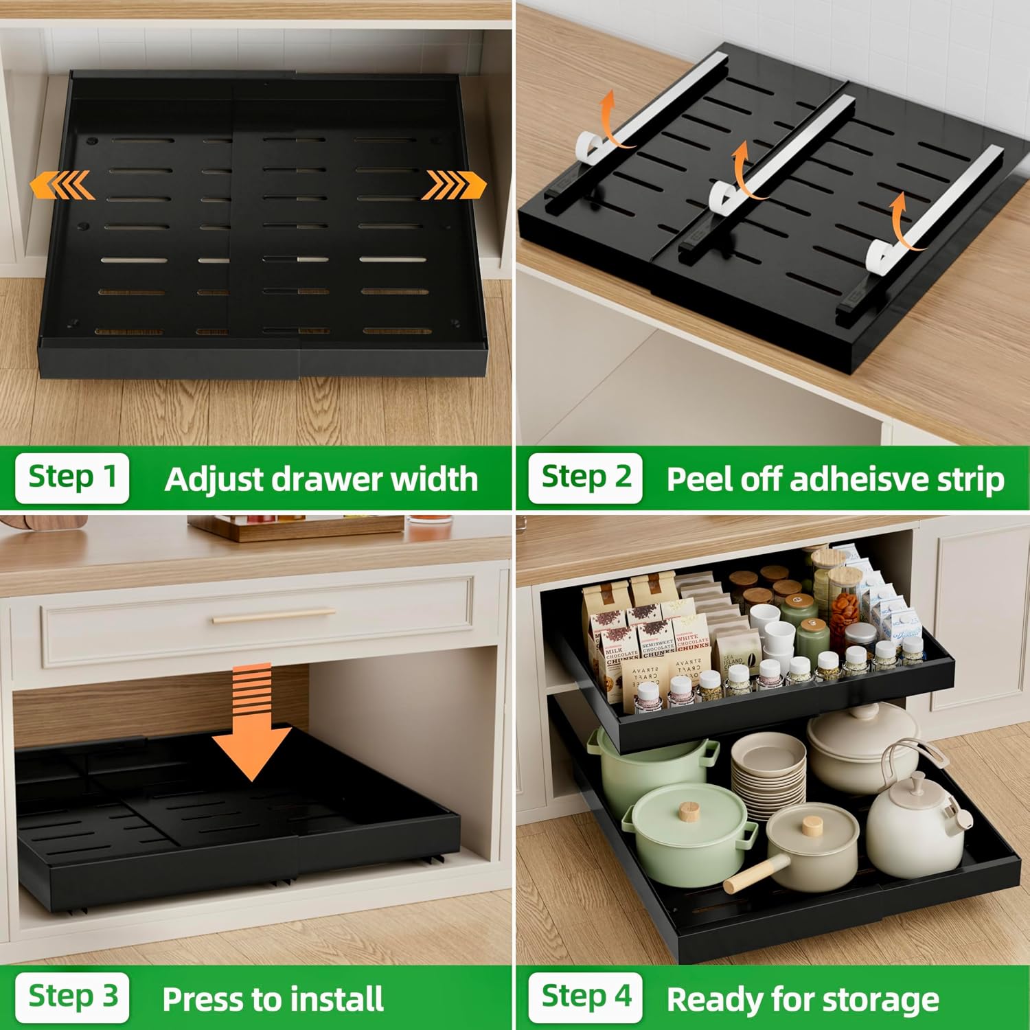 Thumbnail 5 de PAKETA Pull Out Cabinet Organizer 21" 🗄