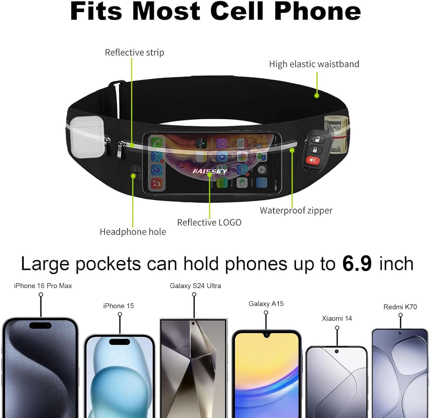 Thumbnail 2 de HAISSKY Marsupio Running 6,9 pollici