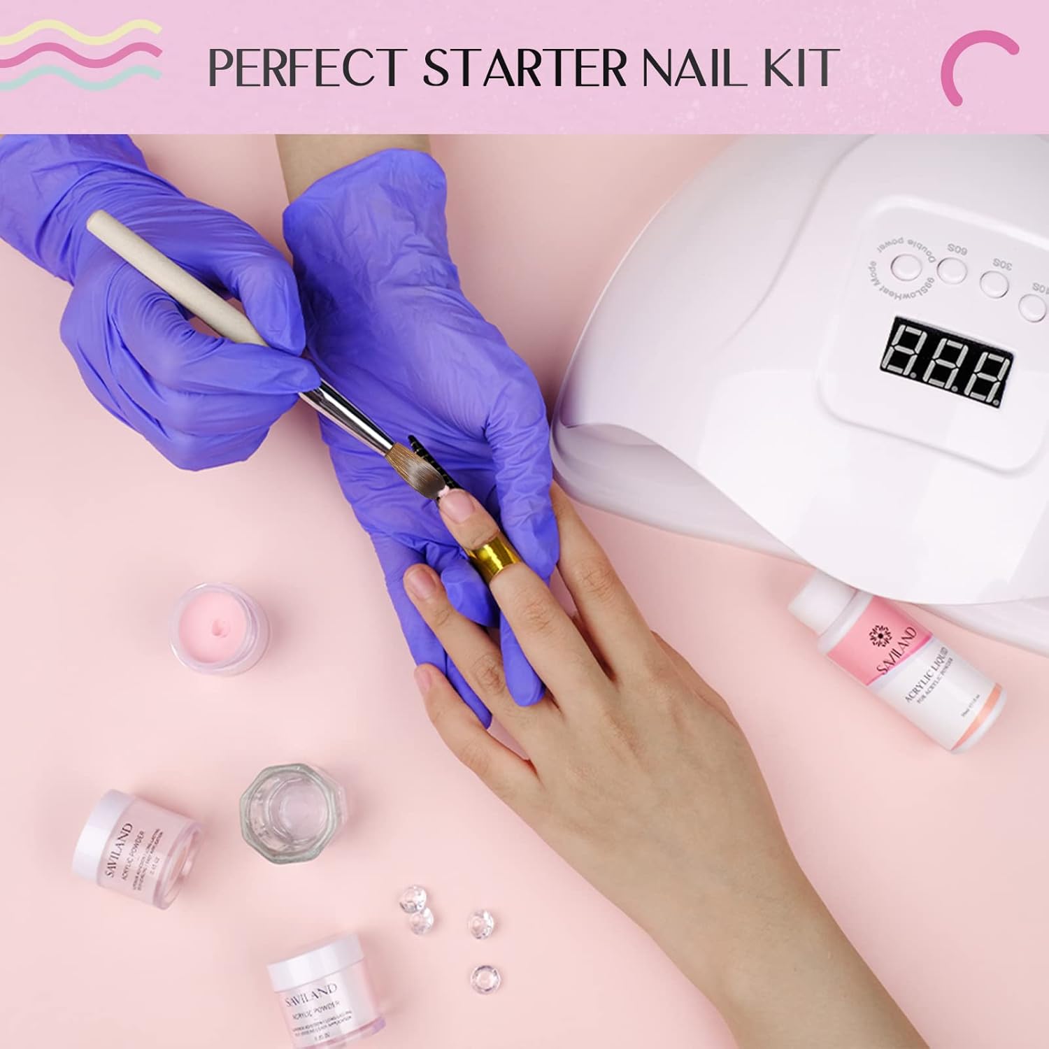 Thumbnail 3 de Saviland Acrylic Nail Starter Kit 30 ML 💅