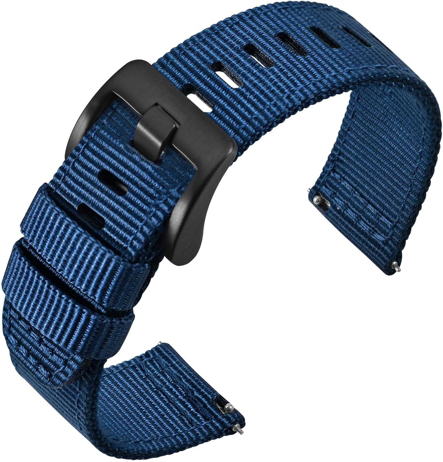 Detalle de ANNEFIT Nylon Uhrenarmband 22 mm, Schnellverschluss
