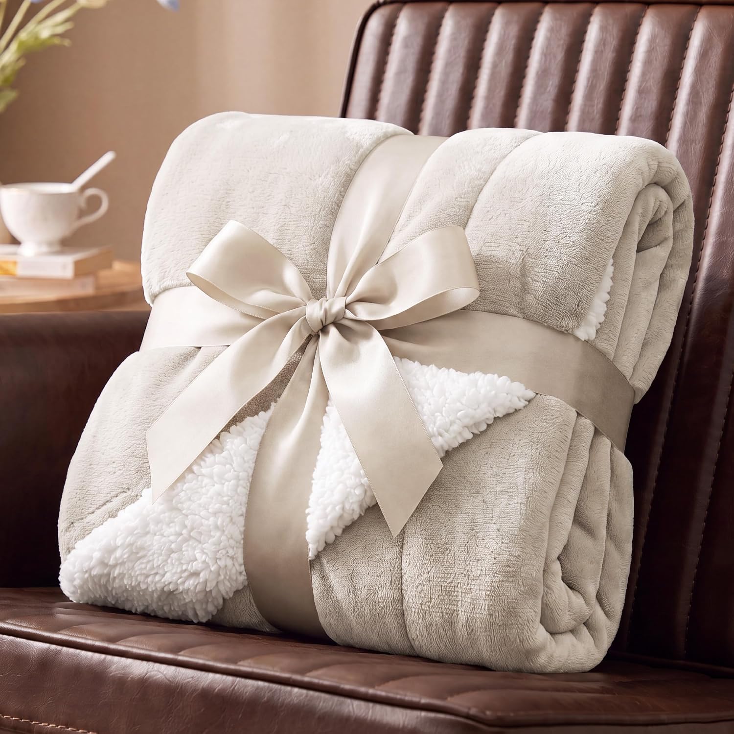 Thumbnail 6 de Bedsure Sherpa fleece blanket, 60 x 80 inches