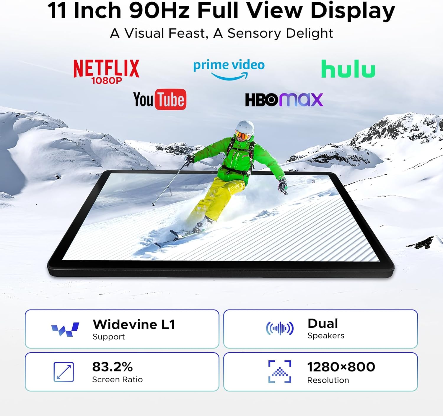 Thumbnail 2 de POPUX P11 11-Inch Tablet with Android 16 and Gemini AI