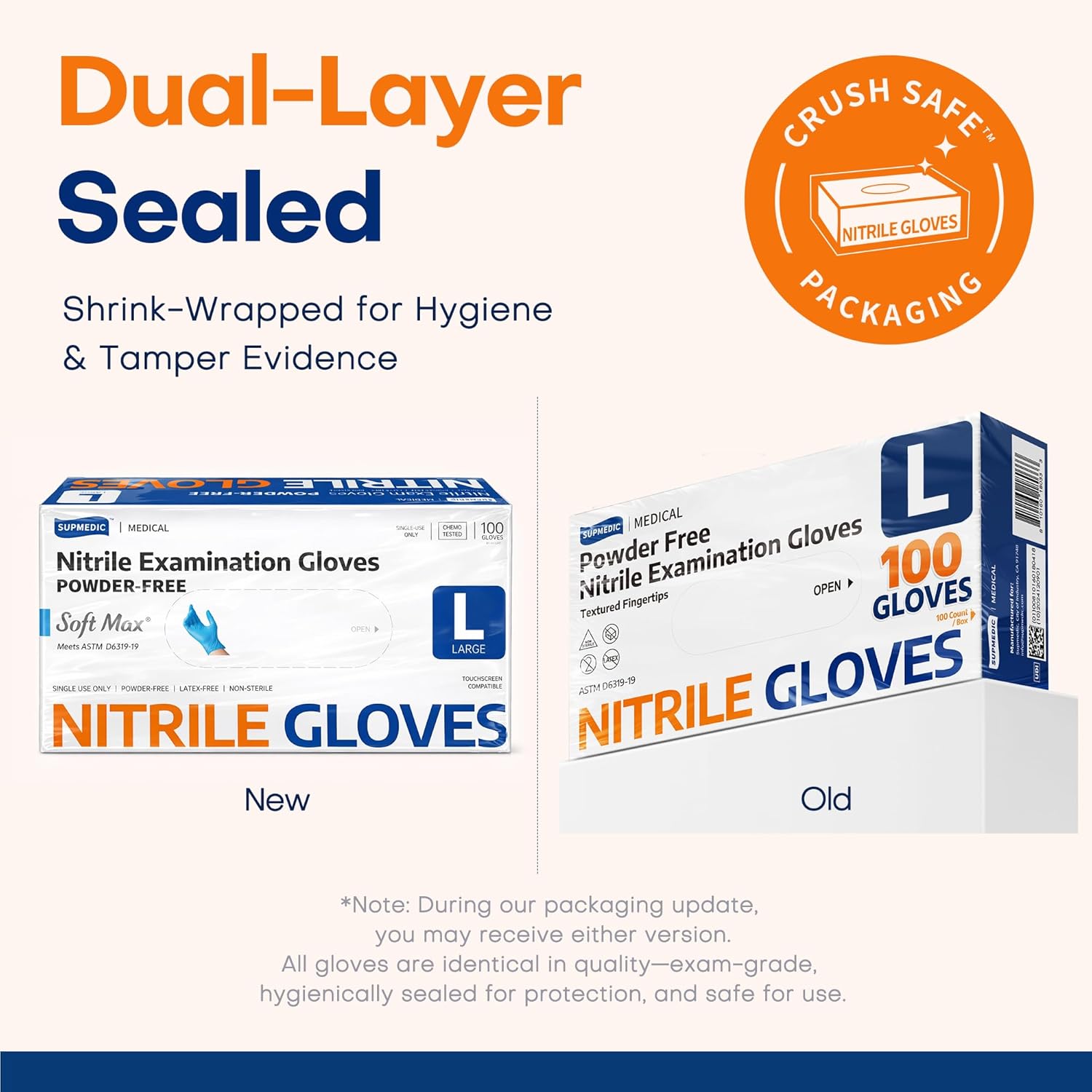 Thumbnail 4 de Supmedic Soft Max Nitrile Gloves 100ct