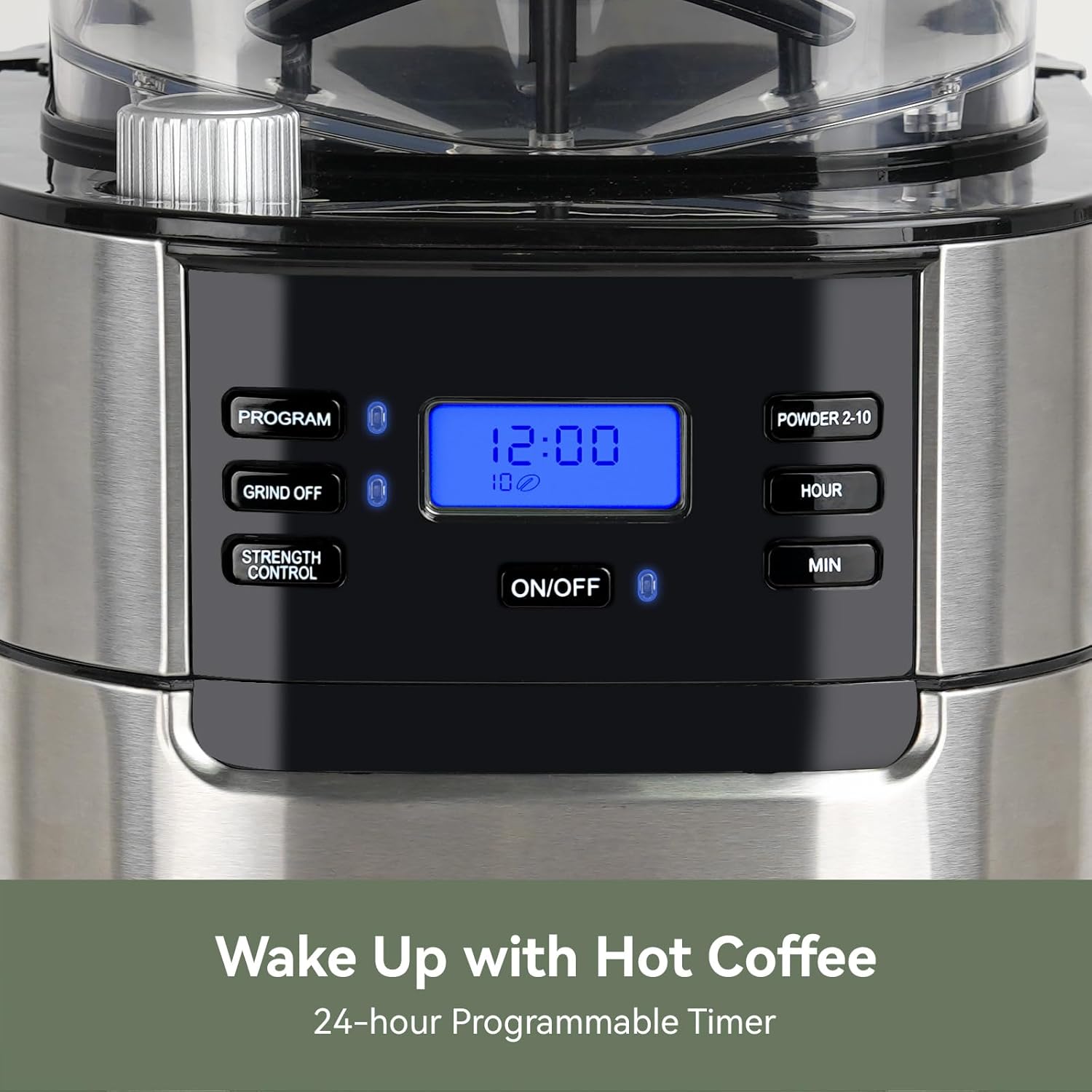 Thumbnail 5 de Gevi 10-Cup Coffee Maker with Grinder 1.5L