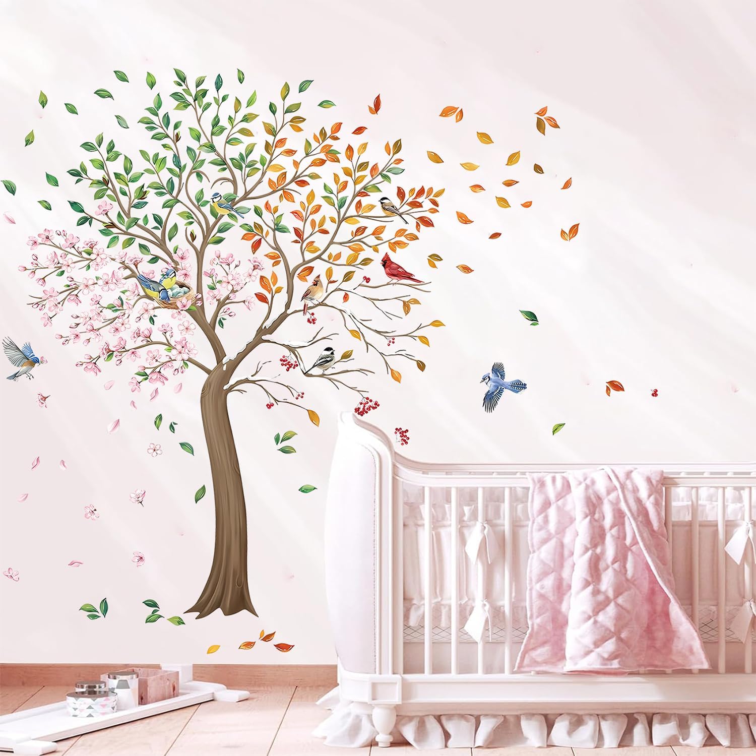 Detalle de Tree Wall Decals, 55 × 53 in