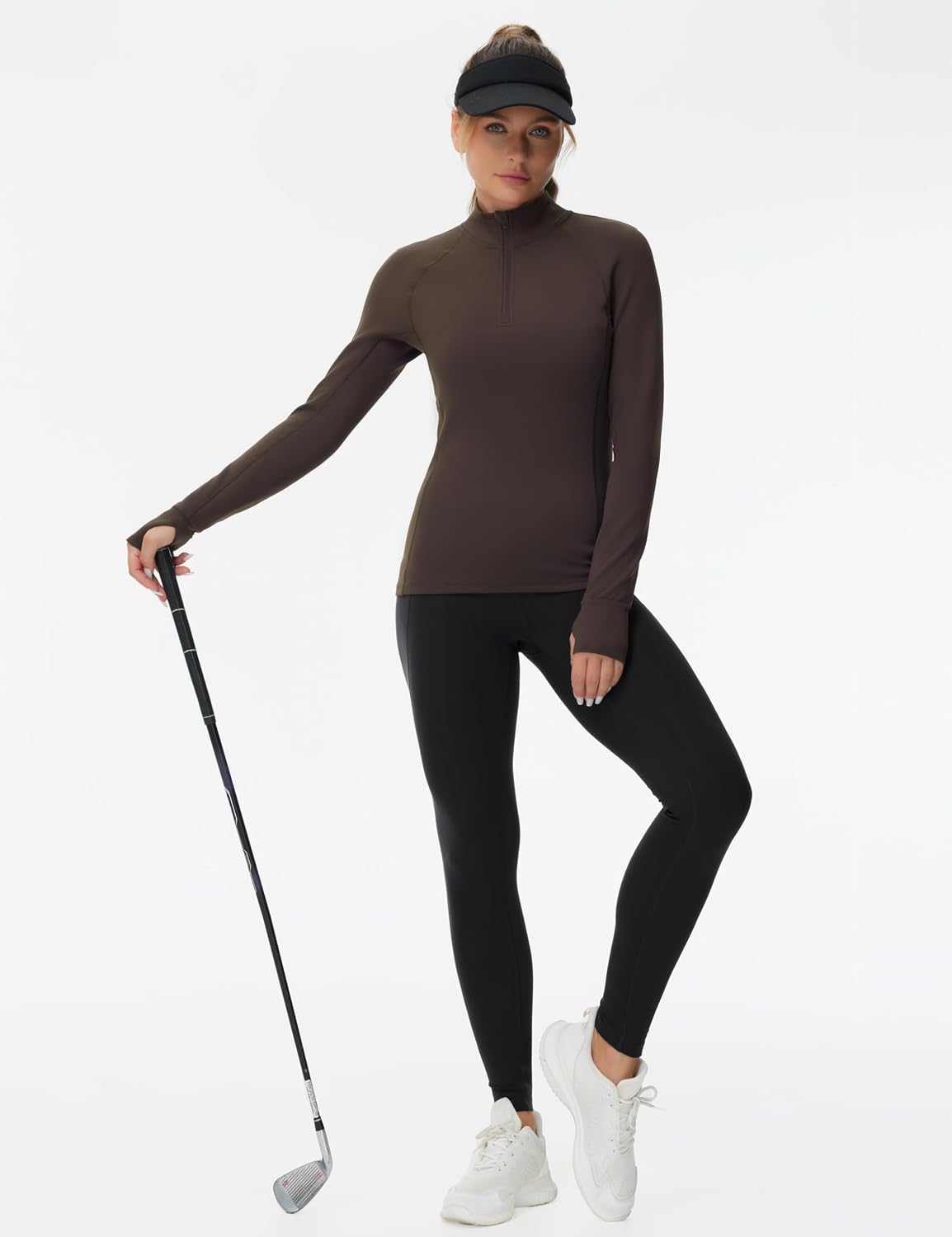 Thumbnail 4 de THE GYM PEOPLE High Waist Drawstring Gym Leggings with Two Side Pockets